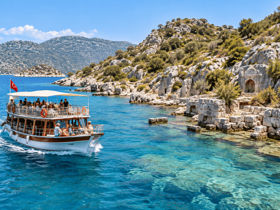 Demre Myra & Kekova Tour ab Antalya | Kreuzfahrt durch antike Städte und versunkene Inseln – Tourbild 1